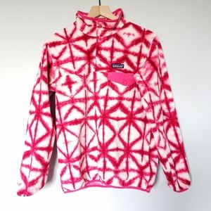 Patagonia Synchilla Diamond Dancer Tie Dye T Snap Sz Large